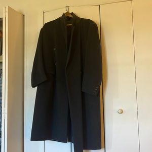 Black mens overcoat size 42 regular barely worn